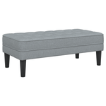 Casa si Gradina - Mobilier - Canapele si coltare - Banchete - Banca, gri deschis, 113x57x39 cm, textil - Infinity.ro