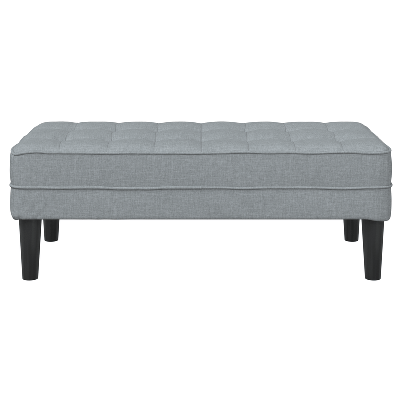 Casa si Gradina - Mobilier - Canapele si coltare - Banchete - Banca, gri deschis, 113x57x39 cm, textil - Infinity.ro