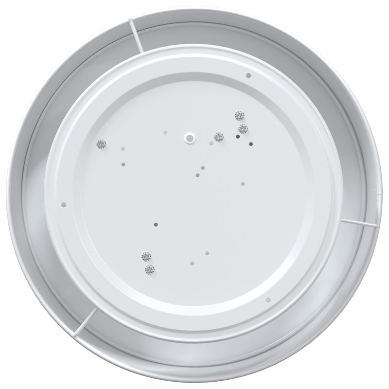 Casa si Gradina - Corpuri si surse de iluminat - Veioze si lampi - Lampi de veghe - Lustra, alb, montaj incastrat, Ø 38 cm, tesatura, E27 - Infinity.ro