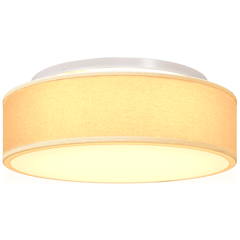 Casa si Gradina - Corpuri si surse de iluminat - Veioze si lampi - Lampi de veghe - Lustra, alb, montaj incastrat, Ø 38 cm, tesatura, E27 - Infinity.ro