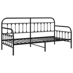 Casa si Gradina - Mobilier - Paturi si accesorii - Paturi - Cadru de pat zi  Negru 107x203 cm Otel - Infinity.ro