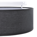 Casa si Gradina - Corpuri si surse de iluminat - Veioze si lampi - Lampi de veghe - Lustra, negru, montaj incastrat, Ø 30 cm, tesatura, E27 - Infinity.ro