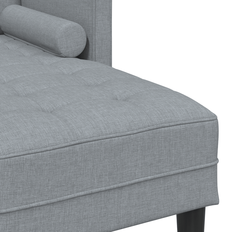 Casa si Gradina - Mobilier - Canapele si coltare - Canapele - Canapea forma L, 3 locuri, gri deschis, 160 cm, textil - Infinity.ro