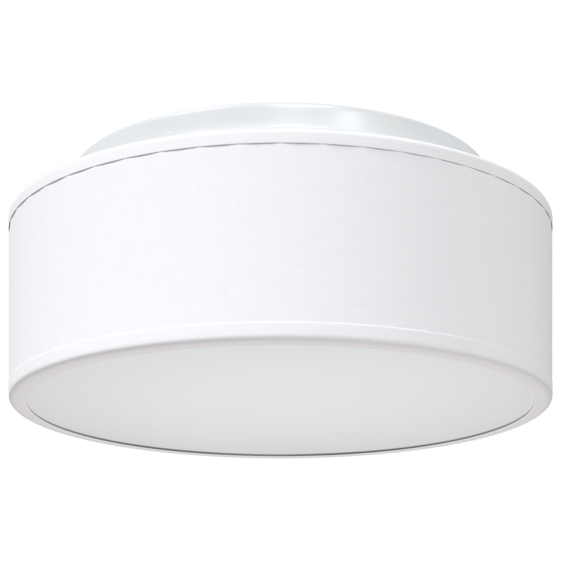 Casa si Gradina - Corpuri si surse de iluminat - Veioze si lampi - Lampi de veghe - Lustra, alb, montaj incastrat, Ø 30 cm, tesatura, E27 - Infinity.ro