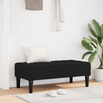 Casa si Gradina - Mobilier - Organizare si depozitare - Bancute - Banca Negru 113x57x39 cm Catifea - Infinity.ro