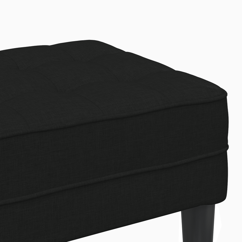 Casa si Gradina - Mobilier - Canapele si coltare - Banchete - Banca, negru, 113x57x39 cm, textil - Infinity.ro