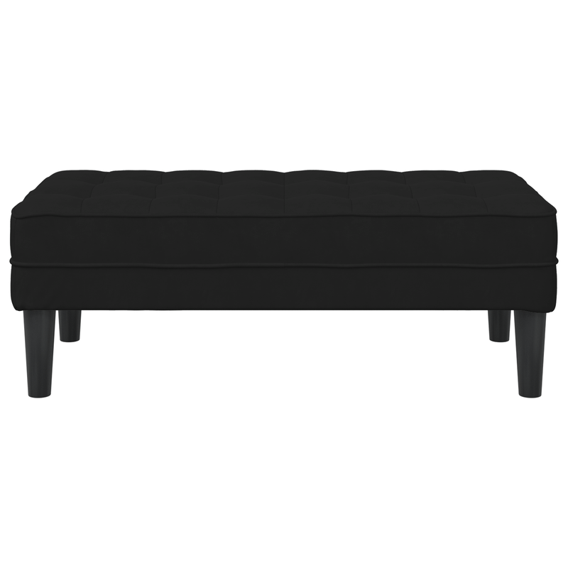 Casa si Gradina - Mobilier - Organizare si depozitare - Bancute - Banca Negru 113x57x39 cm Catifea - Infinity.ro