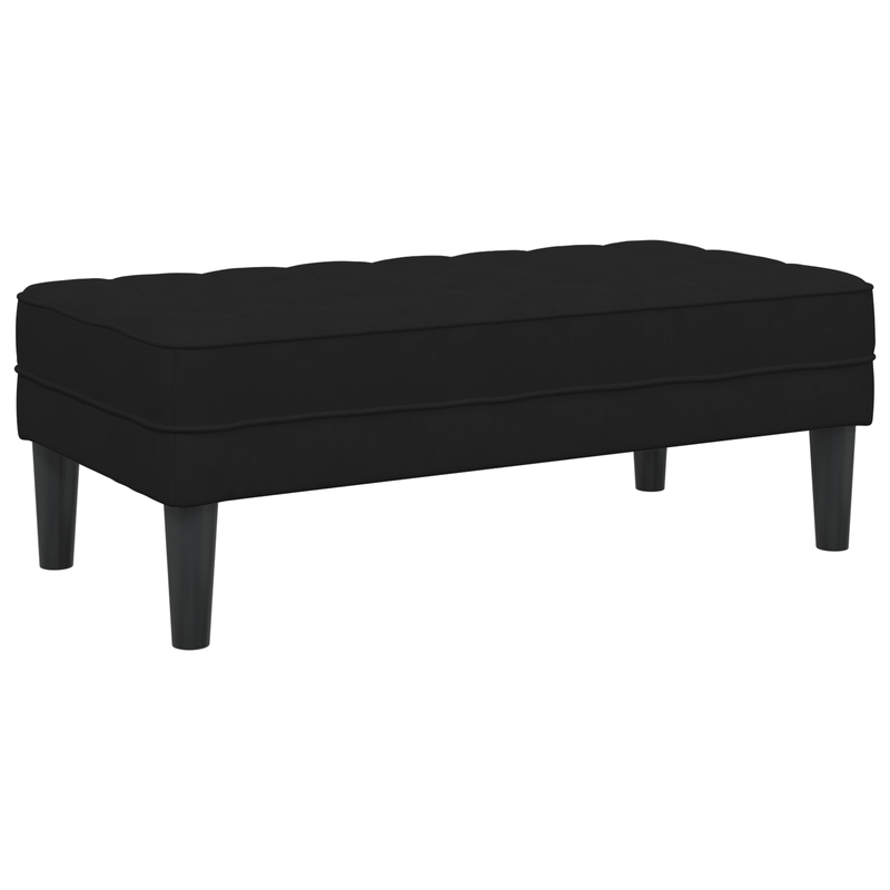 Casa si Gradina - Mobilier - Organizare si depozitare - Bancute - Banca Negru 113x57x39 cm Catifea - Infinity.ro