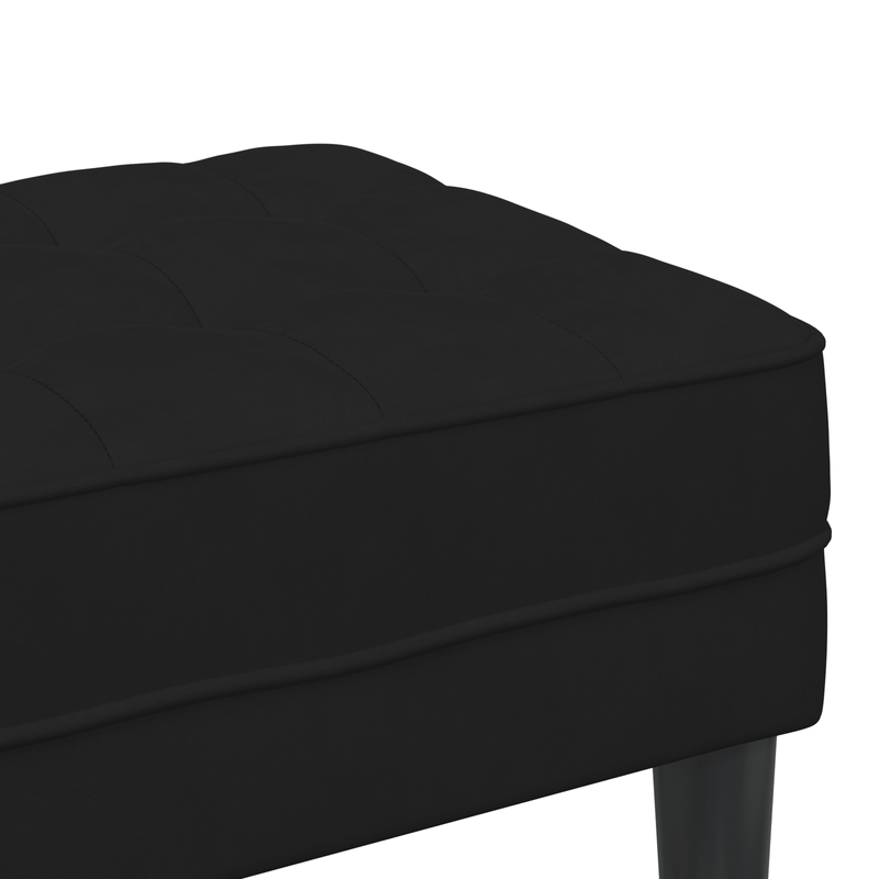 Casa si Gradina - Mobilier - Organizare si depozitare - Bancute - Banca Negru 113x57x39 cm Catifea - Infinity.ro