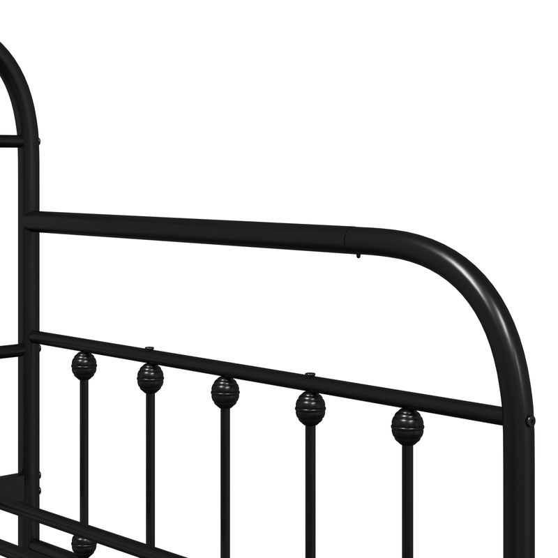 Casa si Gradina - Mobilier - Paturi si accesorii - Paturi - Rama de pat zi  Neagra 100x200 cm Otel - Infinity.ro