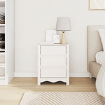 Casa si Gradina - Mobilier - Comode si corpuri - Noptiere - Noptiera  "DRAMMEN" Alb 45x35x56 cm Lemn Masiv Pin - Infinity.ro