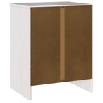 Casa si Gradina - Mobilier - Comode si corpuri - Noptiere - Noptiera  "DRAMMEN" Alb 45x35x56 cm Lemn Masiv Pin - Infinity.ro