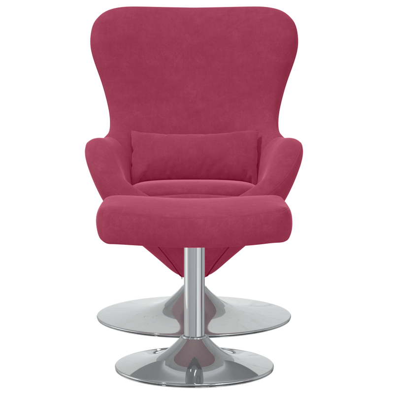 Casa si Gradina - Mobilier - Scaune si fotolii - Fotolii - Fotoliu cu oua  cu suport pentru picioare Catifea Rosu Vin - Infinity.ro