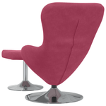 Casa si Gradina - Mobilier - Scaune si fotolii - Fotolii - Fotoliu cu oua  cu suport pentru picioare Catifea Rosu Vin - Infinity.ro