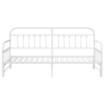 Casa si Gradina - Mobilier - Paturi si accesorii - Paturi - Cadru pat de zi cu extensie, alb, 107x203 cm, otel - Infinity.ro