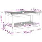 Casa si Gradina - Mobilier - Mese si birouri - Masute de cafea - Masa de cafea 90x50x45 cm din lemn masiv de acacia - Infinity.ro