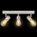 Casa si Gradina - Corpuri si surse de iluminat - Plafoniere, aplice si spoturi - Spot tavan 3 moduri ajustabile Nichel periat E27 - Infinity.ro