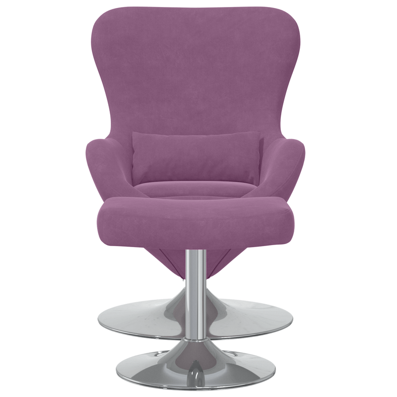 Casa si Gradina - Mobilier - Scaune si fotolii - Fotolii - Fotoliu Egg  cu suport pentru picioare Catifea Violet - Infinity.ro