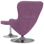 Casa si Gradina - Mobilier - Scaune si fotolii - Fotolii - Fotoliu Egg  cu suport pentru picioare Catifea Violet - Infinity.ro