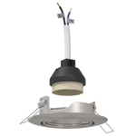 Casa si Gradina - Corpuri si surse de iluminat - Veioze si lampi - Lampi de veghe - Spoturi incastrate 12 buc Round GU10 Argintiu Ø90 mm Otel - Infinity.ro