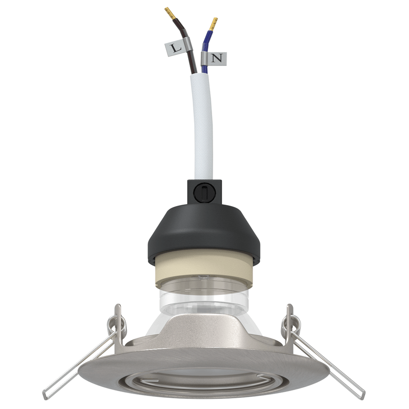 Casa si Gradina - Corpuri si surse de iluminat - Veioze si lampi - Lampi de veghe - Spoturi incastrate 12 buc Round GU10 Argintiu Ø90 mm Otel - Infinity.ro