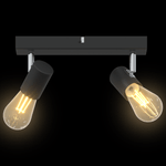 Casa si Gradina - Corpuri si surse de iluminat - Plafoniere, aplice si spoturi - Spotlight pentru Tavan Reglasibil pe Doua Directii Negru E27 - Infinity.ro