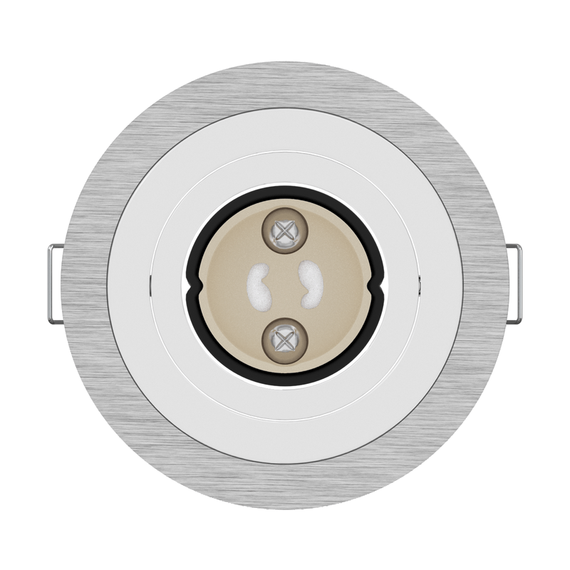Casa si Gradina - Corpuri si surse de iluminat - Veioze si lampi - Lampi de veghe - Spoturi incastrate 24 buc Rotund GU10 Argint Ø91 mm - Infinity.ro