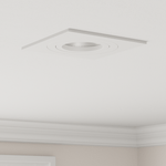 Casa si Gradina - Corpuri si surse de iluminat - Veioze si lampi - Lampi de veghe - Spoturi incastrate 6 buc patrat GU10 alb 91x91 mm - Infinity.ro