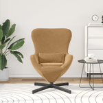 Casa si Gradina - Mobilier - Scaune si fotolii - Fotolii - Fotoliu tip ou, maro, catifea - Infinity.ro