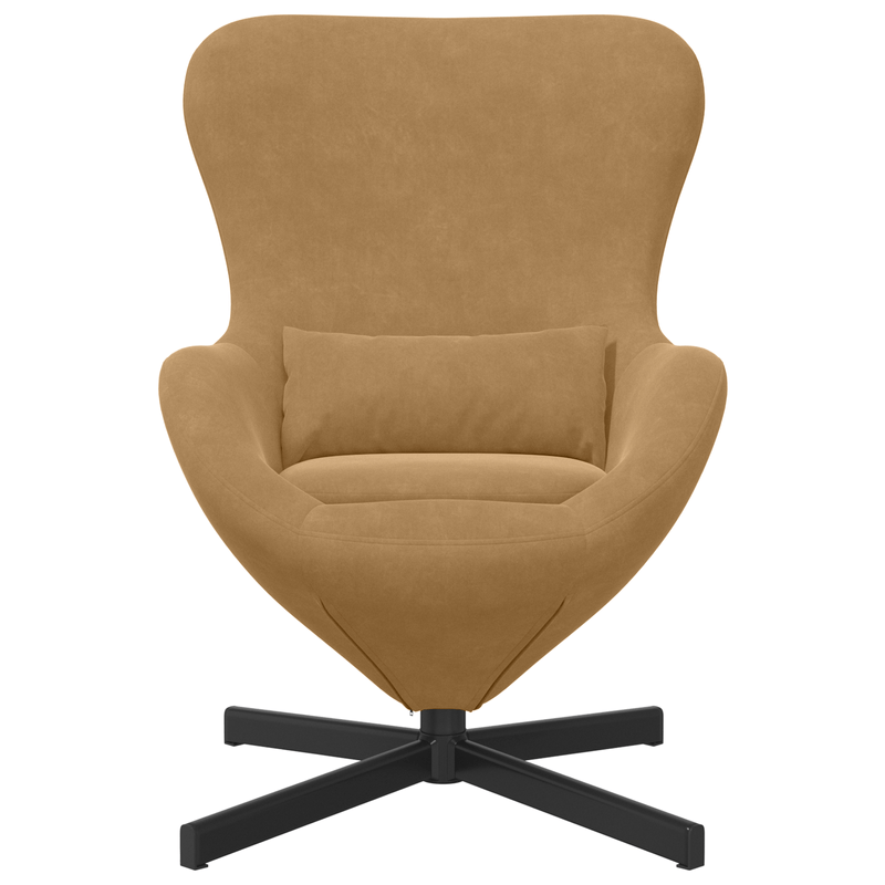 Casa si Gradina - Mobilier - Scaune si fotolii - Fotolii - Fotoliu tip ou, maro, catifea - Infinity.ro