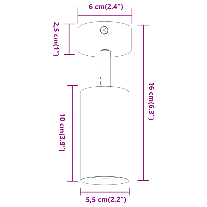 Casa si Gradina - Corpuri si surse de iluminat - Plafoniere, aplice si spoturi - Reflector de Plafon 1 Cale Reglabil Alb GU10 - Infinity.ro