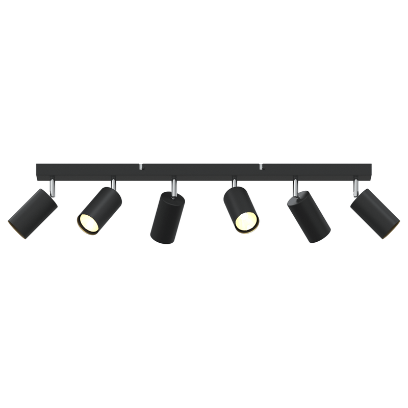Casa si Gradina - Corpuri si surse de iluminat - Plafoniere, aplice si spoturi - Spotlight de Tavan cu 6 Brate Regabile Negru GU10 - Infinity.ro