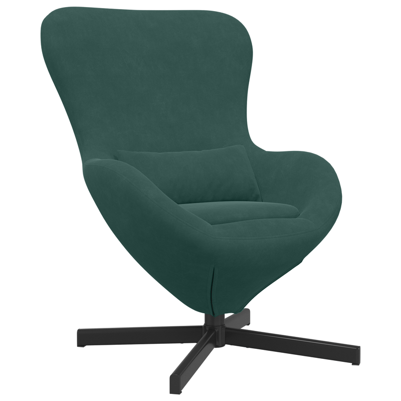 Casa si Gradina - Mobilier - Scaune si fotolii - Fotolii - Fotoliu tip ou, verde inchis, catifea - Infinity.ro