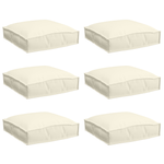 Casa si Gradina - Gradina si terasa - Mobilier exterior - Perne decorative exterior - Perne pentru paleti pentru sezut 6 piese Crem 40x40x8 cm tesatura Oxford - Infinity.ro