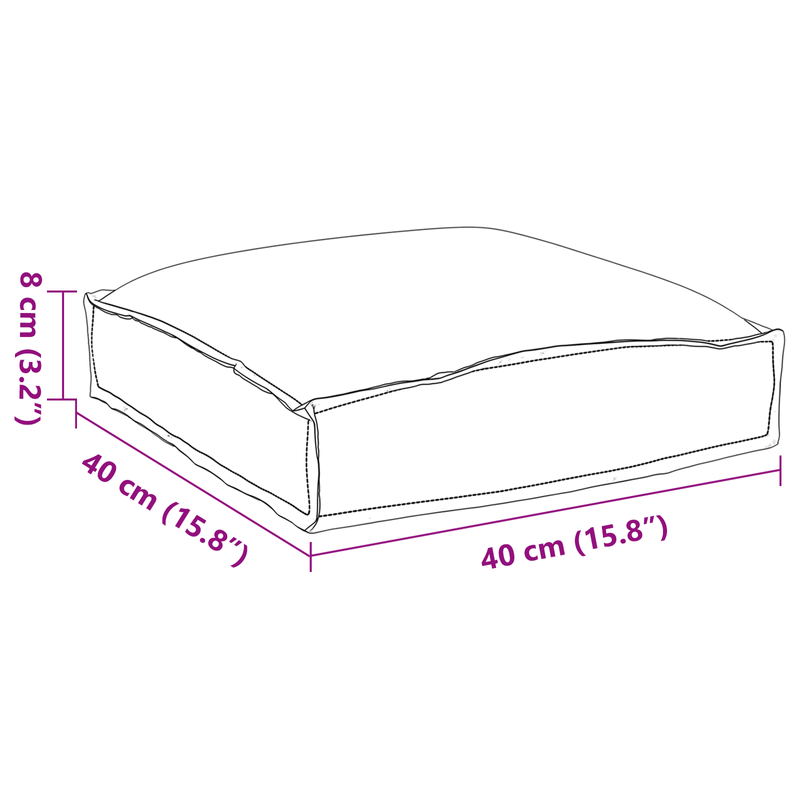 Casa si Gradina - Gradina si terasa - Mobilier exterior - Perne decorative exterior - Perne pentru paleti pentru sezut 6 piese Crem 40x40x8 cm tesatura Oxford - Infinity.ro