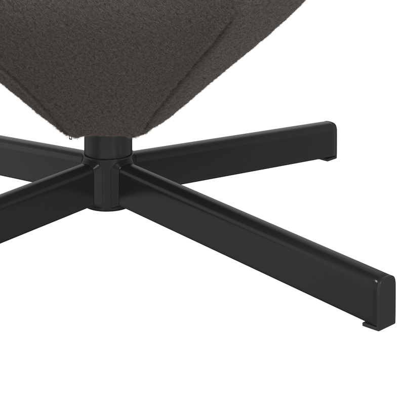 Casa si Gradina - Mobilier - Scaune si fotolii - Fotolii - Fotoliu tip ou, gri inchis, material similar lana - Infinity.ro