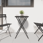 Casa si Gradina - Gradina si terasa - Mobilier exterior - Mese gradina - Masa Bistro Pliabila Antracit Ø50x71 cm Otel tratat cu pulbere - Infinity.ro