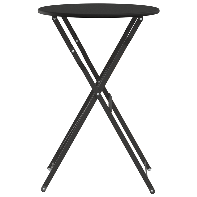 Casa si Gradina - Gradina si terasa - Mobilier exterior - Mese gradina - Masa Bistro Pliabila Antracit Ø50x71 cm Otel tratat cu pulbere - Infinity.ro