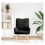 Casa si Gradina - Mobilier - Scaune si fotolii - Fotolii - Fotoliu de relaxare, negru, material similar lana - Infinity.ro