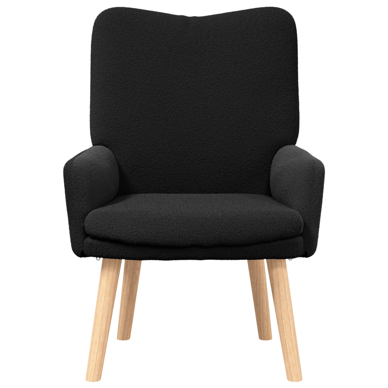 Casa si Gradina - Mobilier - Scaune si fotolii - Fotolii - Fotoliu de relaxare, negru, material similar lana - Infinity.ro