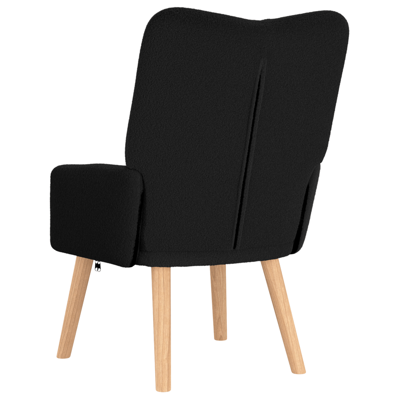 Casa si Gradina - Mobilier - Scaune si fotolii - Fotolii - Fotoliu de relaxare, negru, material similar lana - Infinity.ro