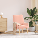 Casa si Gradina - Mobilier - Scaune si fotolii - Fotolii - Fotoliu de relaxare, roz, material similar lana - Infinity.ro