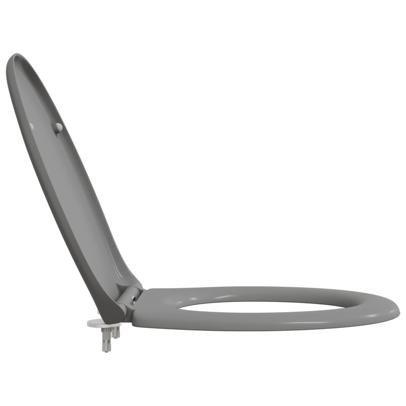 Casa si Gradina - Sanitare - Obiecte sanitare - Vase de toaleta - Capac WC cu eliberare rapida, inchidere lenta, gri, duroplast - Infinity.ro