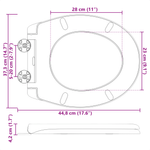 Casa si Gradina - Sanitare - Obiecte sanitare - Vase de toaleta - Capac WC cu eliberare rapida, inchidere lenta, gri, duroplast - Infinity.ro