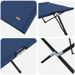 Sport si Outdoor - Camping - Mobilier pentru camping - Alte piese de mobilier pentru camping - Sezlonguri pliabile cu genti de transport 2 buc Albastru 600D Panza Oxford - Infinity.ro