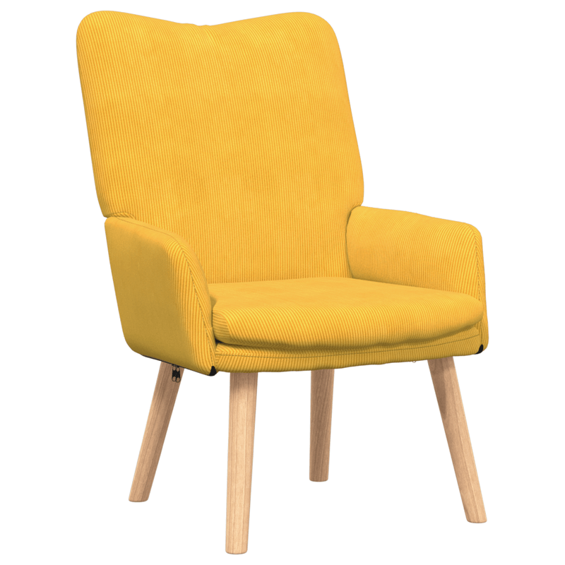 Casa si Gradina - Mobilier - Scaune si fotolii - Fotolii - Fotoliu de relaxare, galben deschis, material raiat - Infinity.ro