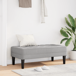 Casa si Gradina - Mobilier - Canapele si coltare - Banchete - Banca, gri nor, 113x57x39 cm, textil - Infinity.ro