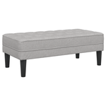 Casa si Gradina - Mobilier - Canapele si coltare - Banchete - Banca, gri nor, 113x57x39 cm, textil - Infinity.ro
