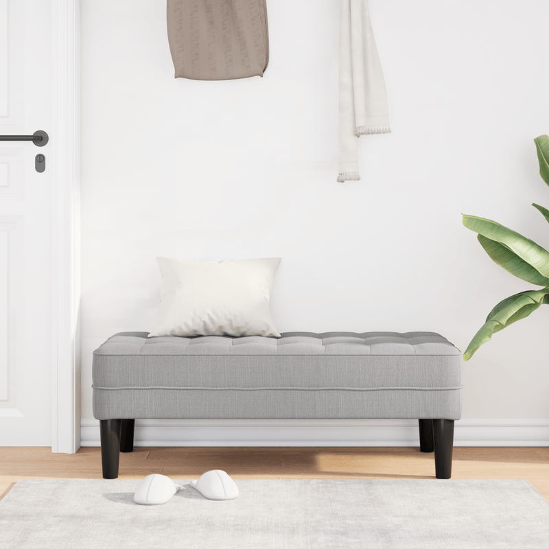 Casa si Gradina - Mobilier - Canapele si coltare - Banchete - Banca, gri nor, 113x57x39 cm, textil - Infinity.ro