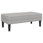 Casa si Gradina - Mobilier - Canapele si coltare - Banchete - Banca, gri nor, 113x57x39 cm, textil - Infinity.ro